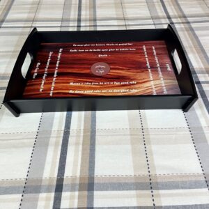 DECORATIVE TRAY WITH SHAYARI