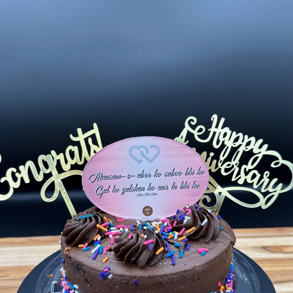 ANNIV'SARY CAKE TOP'R-PINK
