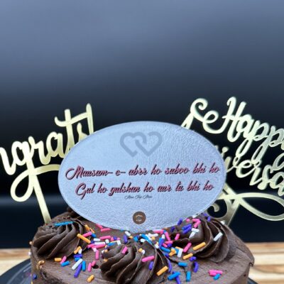 ANNIV'SARY CAKE TOP'R-SILVER